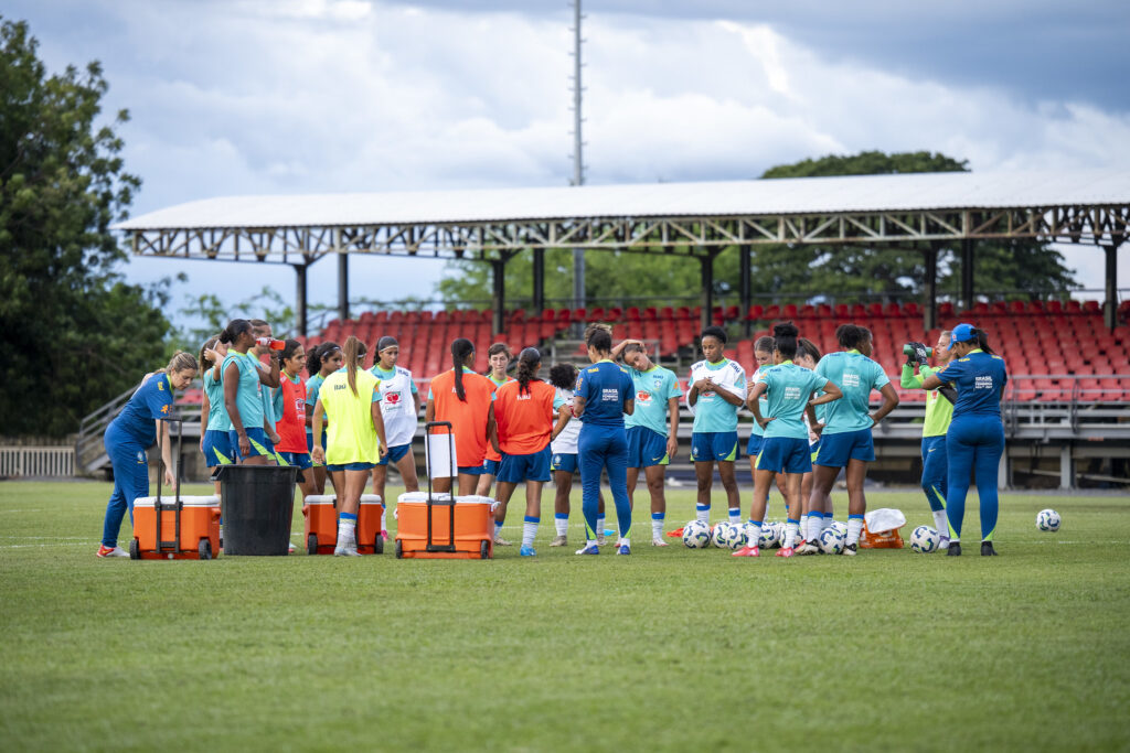 Brasil é comandado pela técnica Rilany Silva (Foto: Divulgação/CBF)