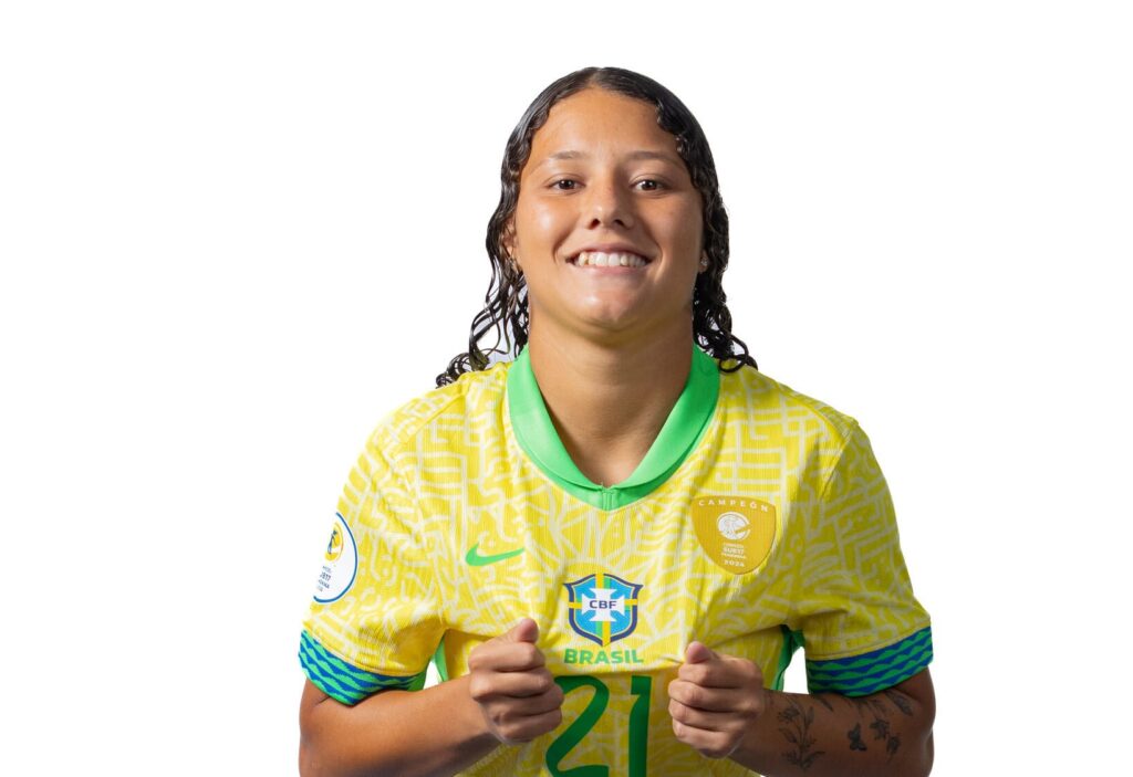 Evelin Bonifácio representa o Santos no Sul-Americano (Foto: Divulgação/ Conmebol)