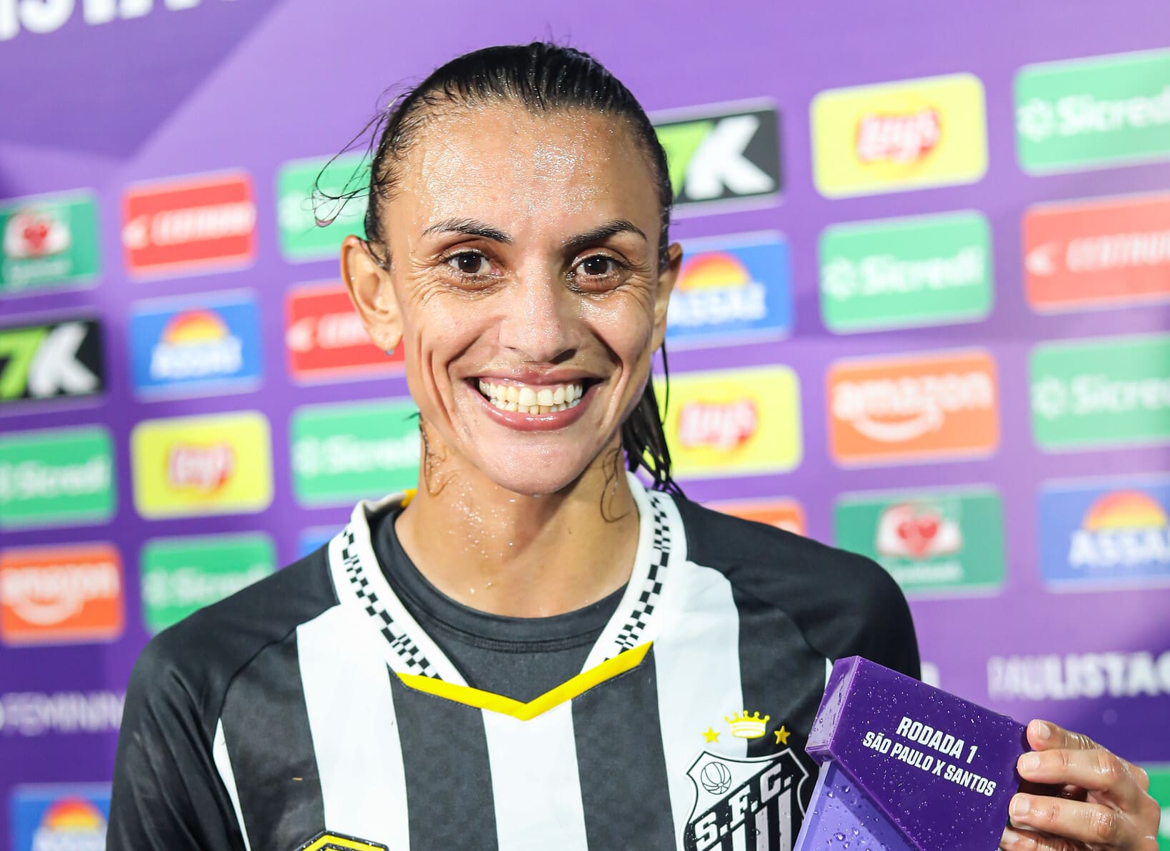 Ana Alice foi eleita a craque do jogo (Foto: Reinaldo Campos/Santos FC)