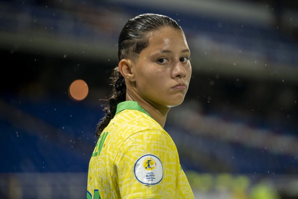 Evelin é a artilheira do Brasil na competição (Foto: Nelson Terme/CBF)
