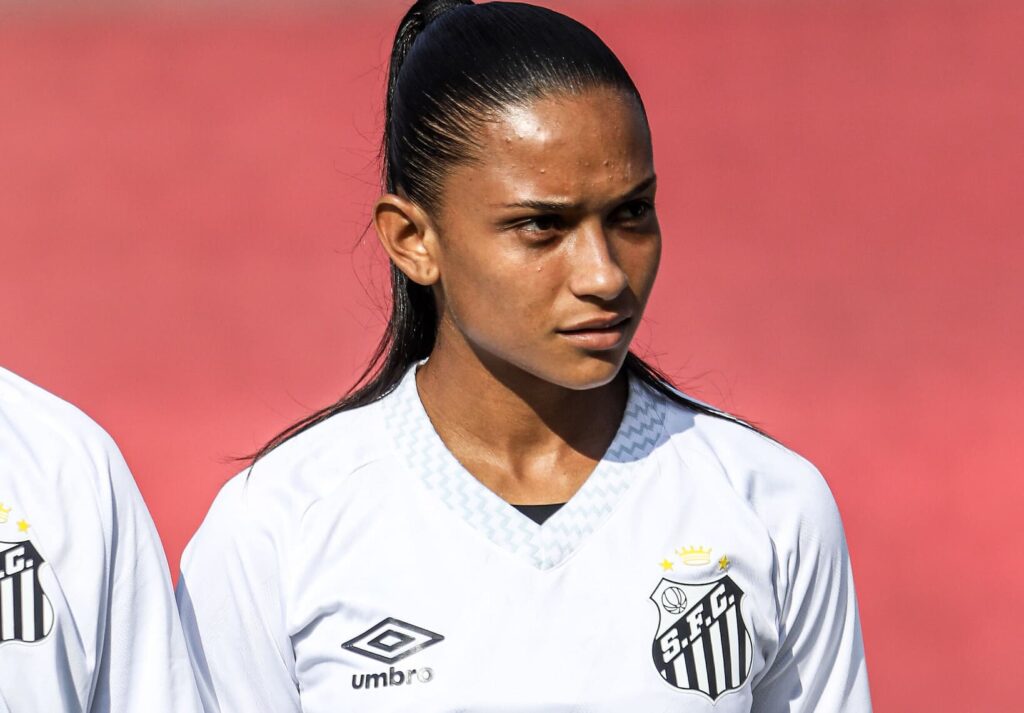 Samara abriu o placar para o Santos contra a Ferroviária (Foto: Reinaldo Campos/ Santos FC)