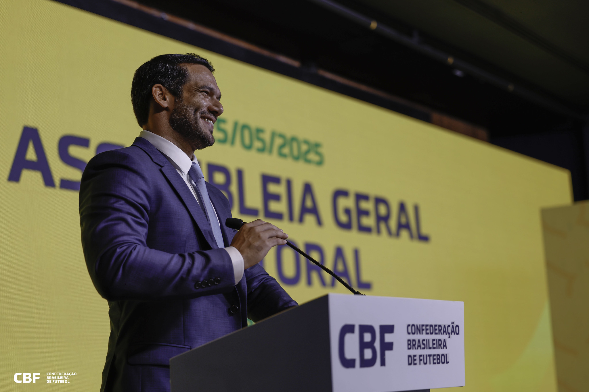 Samir Xaud foi eleito o novo presidente da CBF (Foto: Rafael Ribeiro/CBF)