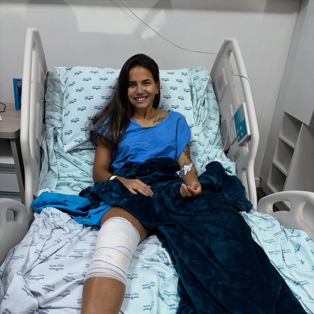 Ana Barboza está em recuperação (Foto: Reprodução)