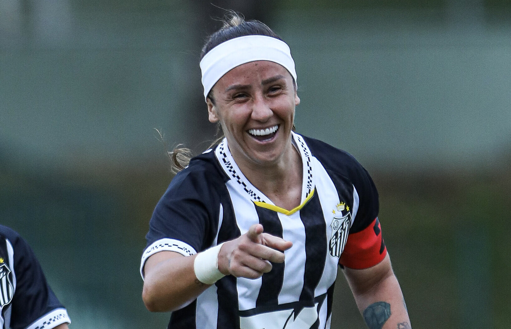 Pardal é uma das líderes do Santos (Foto: Reinaldo Campos/ Santos FC)