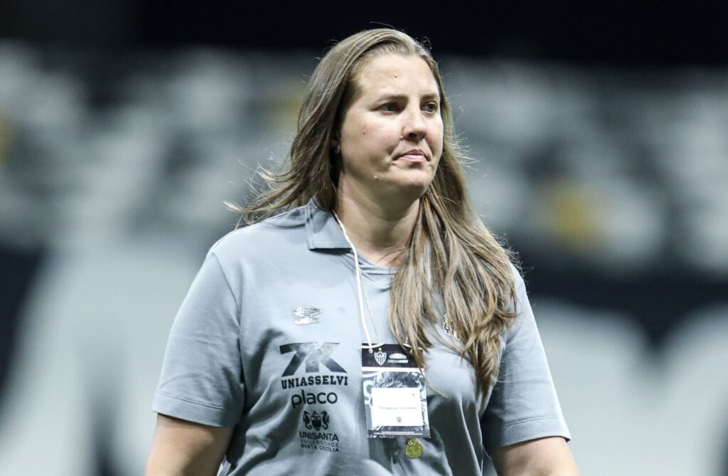 Thais Picarte falou sobre o retorno do Santos à elite (Foto: Reinaldo Campos/ Santos FC)