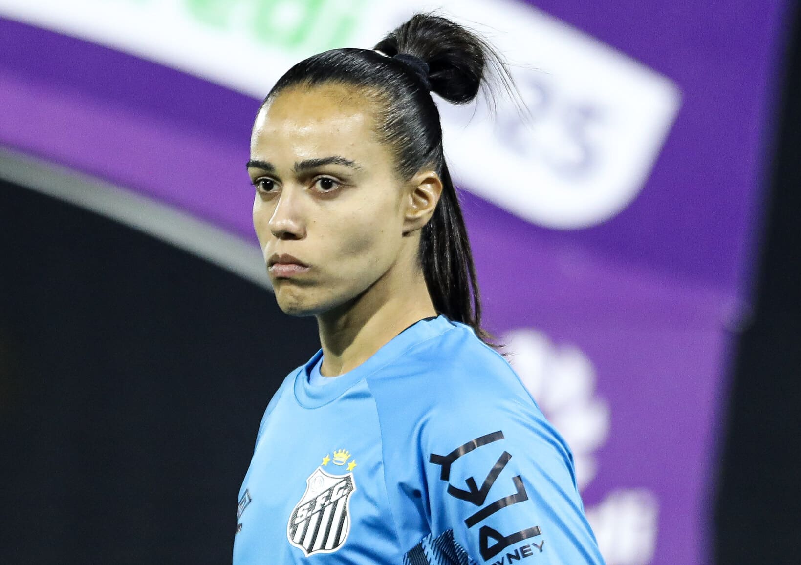 Karen foi um dos destaques da vitória contra o Palmeiras (Foto: Reinaldo Campos/ Santos FC)