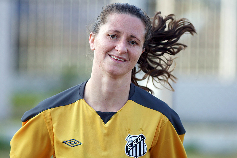 Suzana fez história no Santos (Foto: Pedro Ernesto Guerra Azevedo/ Santos FC)