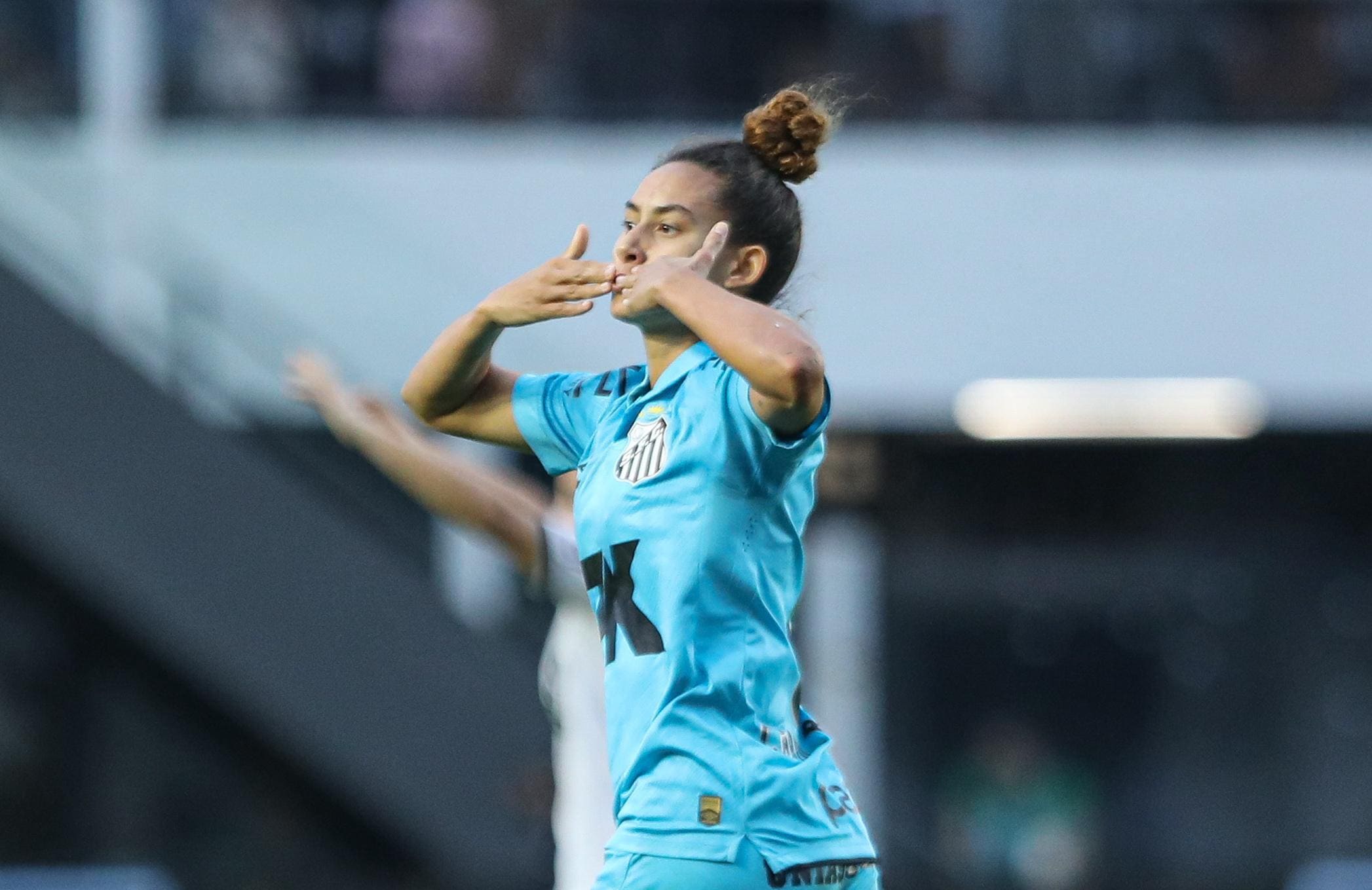 Carol Baiana marcou o gol do empate do Santos (Foto: Reinaldo Campos/ Santos FC)