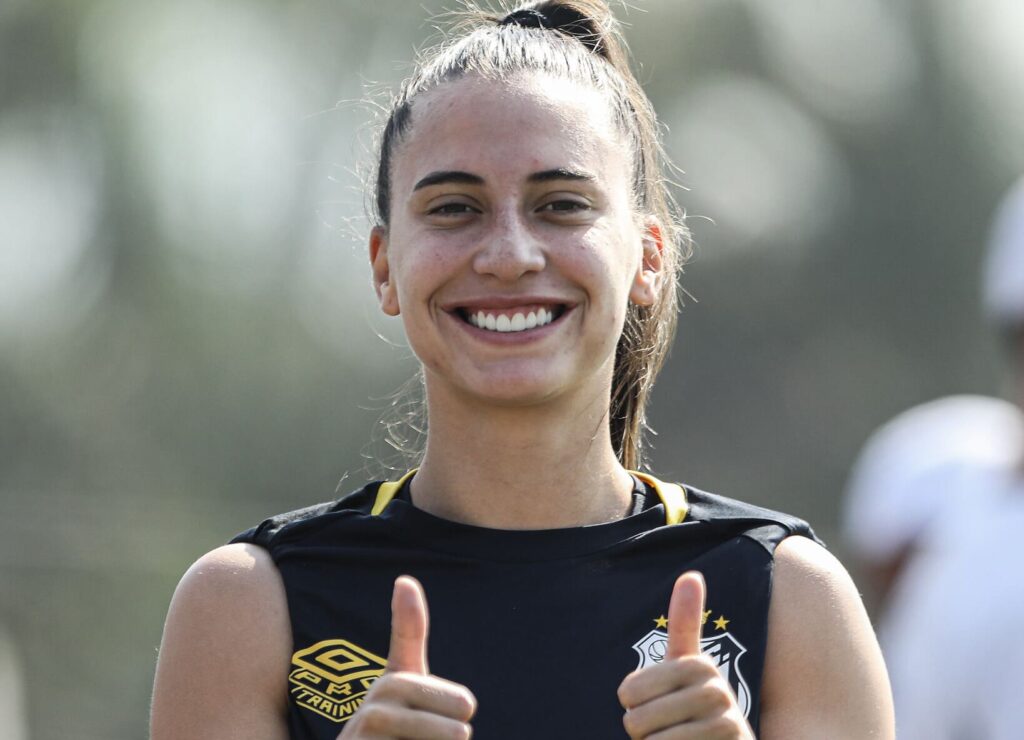 Giulia Giovana é desfalque no Santos (Foto: Reinaldo Campos/ Santos FC)