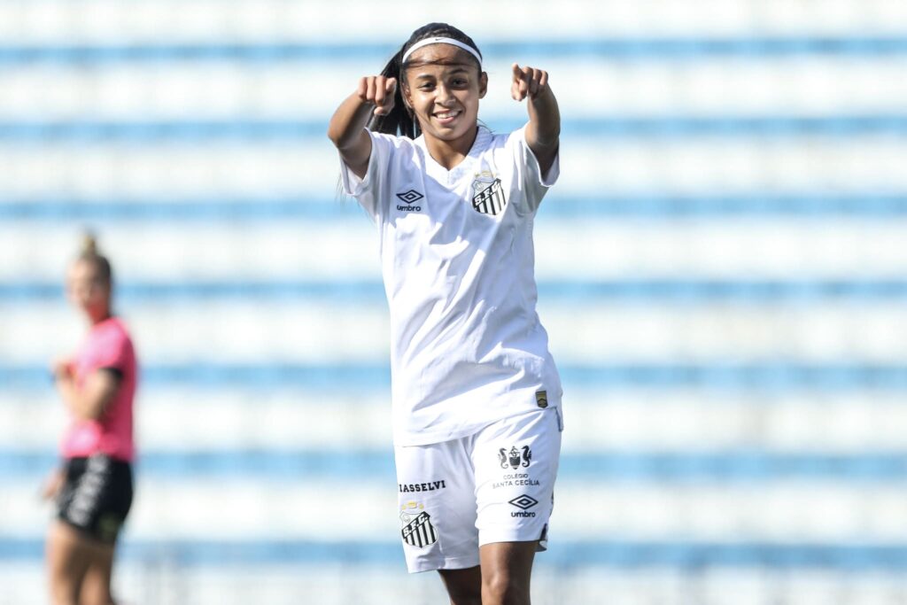 Cury marcou o primeiro gol do Santos (Foto: Reinaldo Campos/ Santos FC)