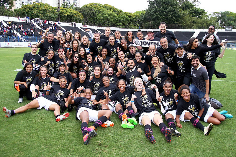 Santos venceu o Corinthians na final Carol Arruda e Angelina (Foto: Pedro Ernesto Guerra Azevedo/Santos FC)