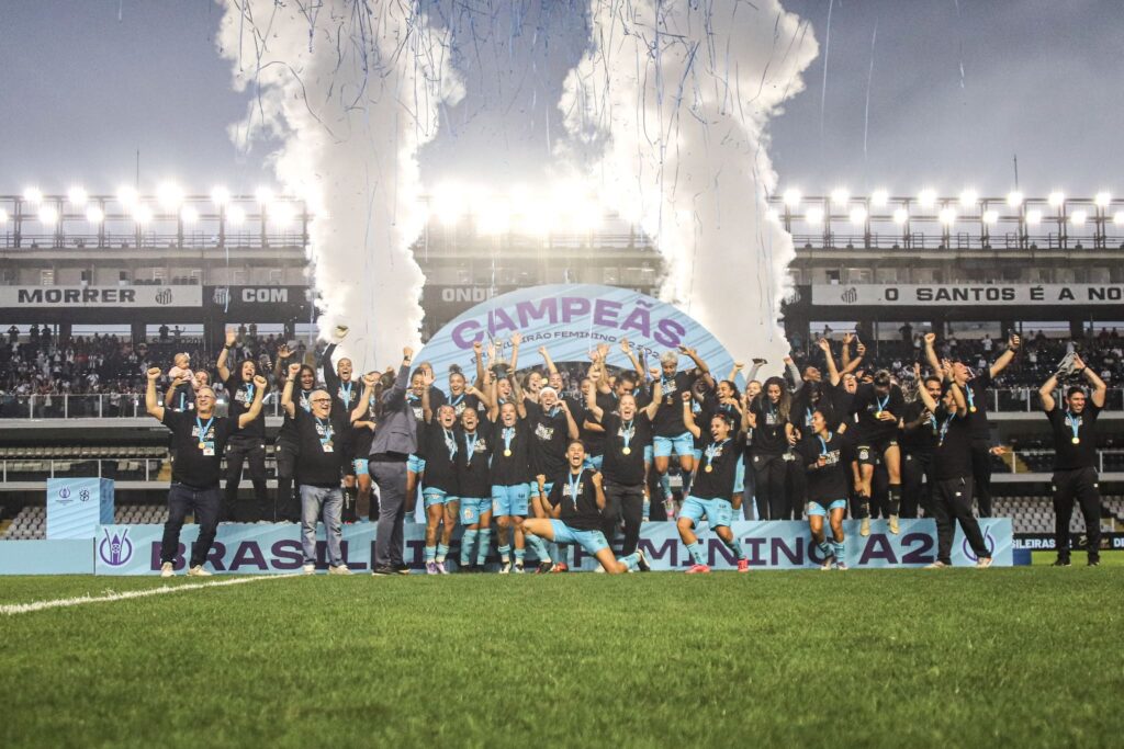 Santos foi campeão da A2 (Foto: Reinaldo Campos/ Santos FC)
