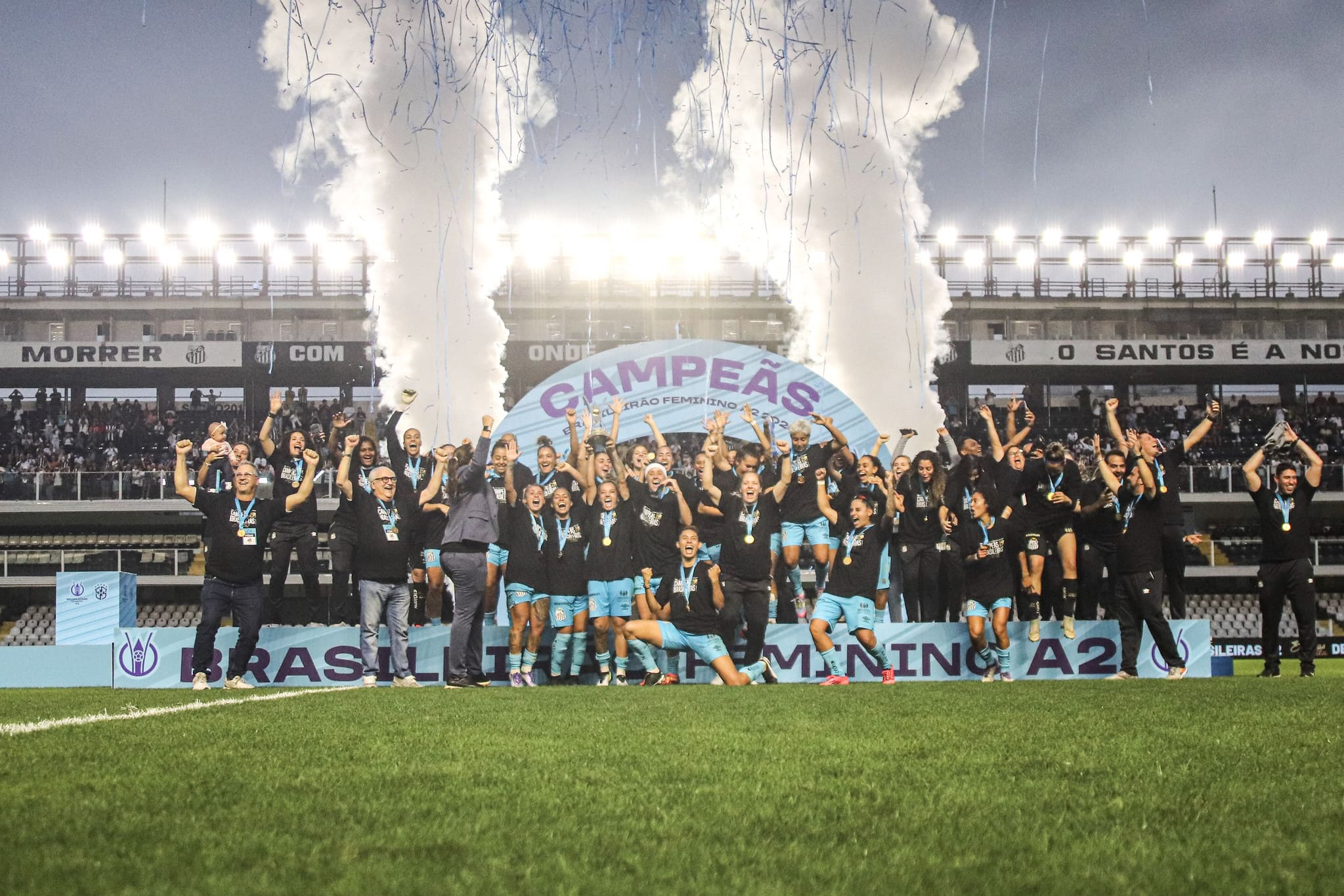 Santos foi campeão da A2 (Foto: Reinaldo Campos/ Santos FC)