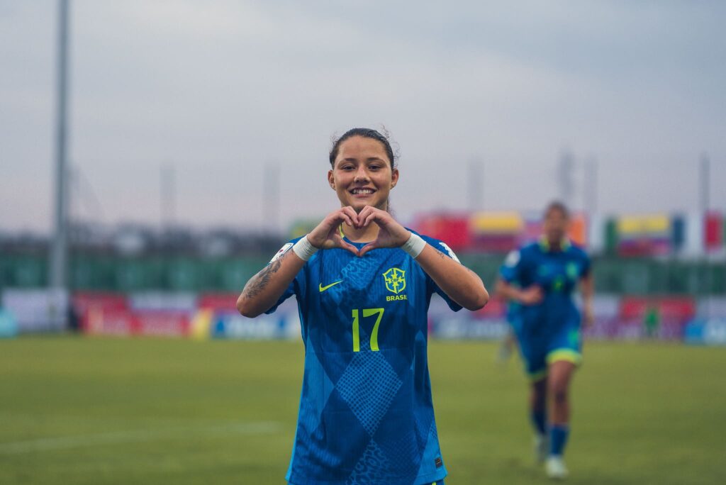 Evelin marcou em vitória da Seleção (Foto: Fabio Souza)