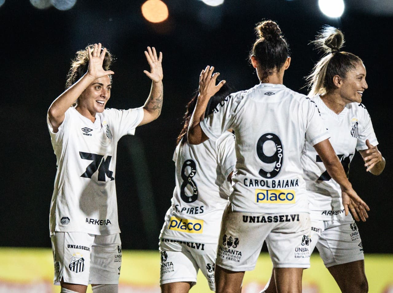 Santos goleou o Realidade Jovem (Foto: Pedro Zacchi/Ag. Paulistão)