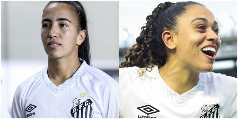 Leidi e Livia deixam o Santos (Foto: Reinaldo Campos/ Santos FC)