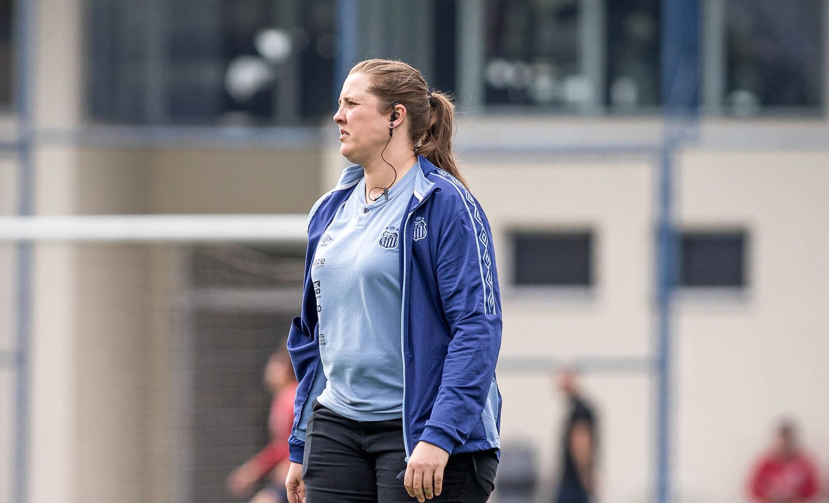 Thaís Picarte, coordenadora de futebol feminino do Santos (Foto: Bruno Vaz / Santos FC)