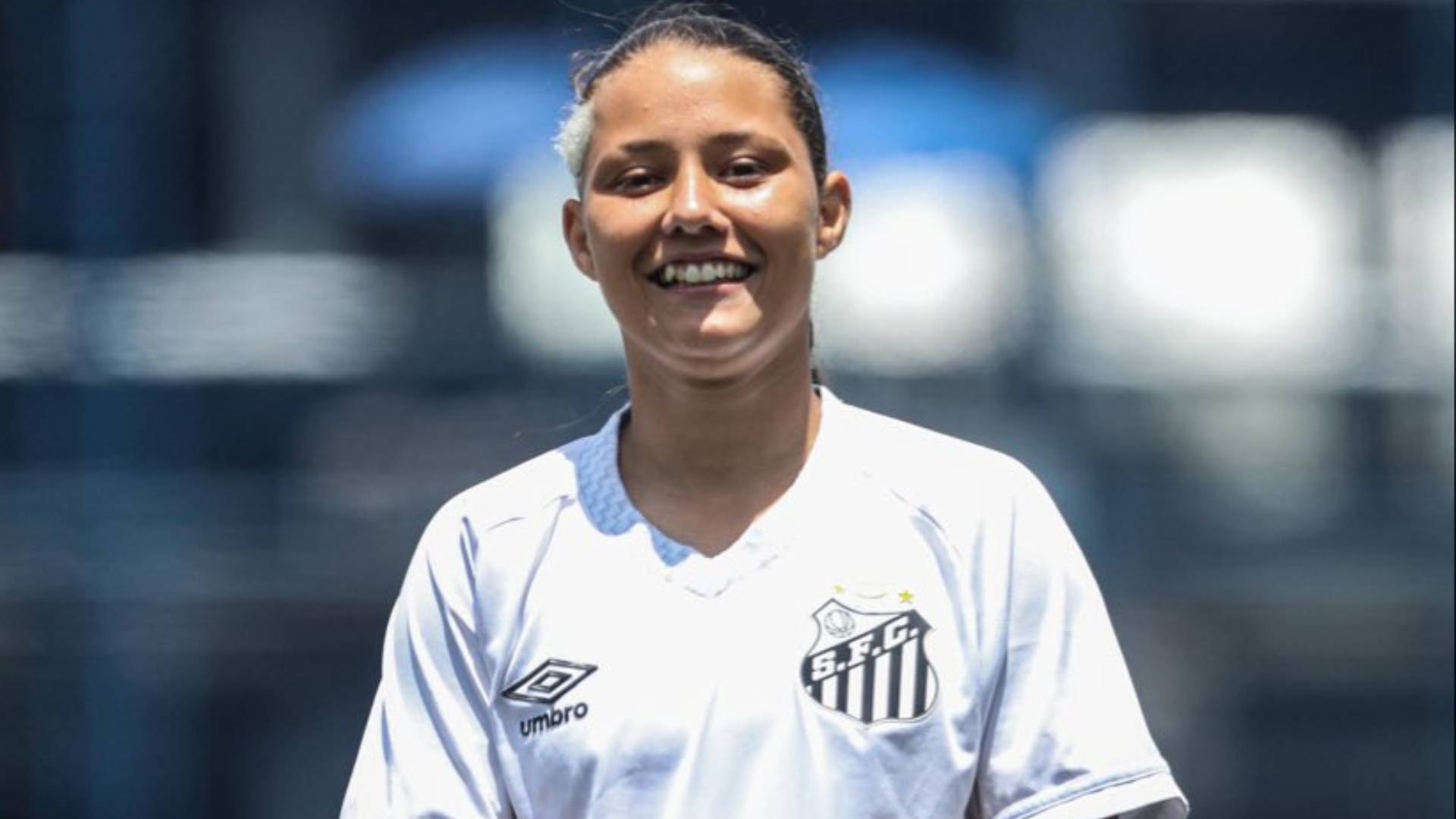 Evelin Bonifácio foi eleita Revelação do Paulistão (Foto: Reinaldo Campos/Santos FC)