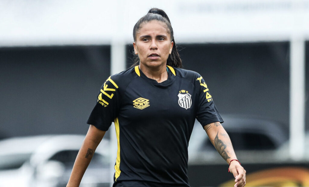 Katrine está regularizada para estrear pelo Santos (Foto: Reinaldo Campos/Santos FC)