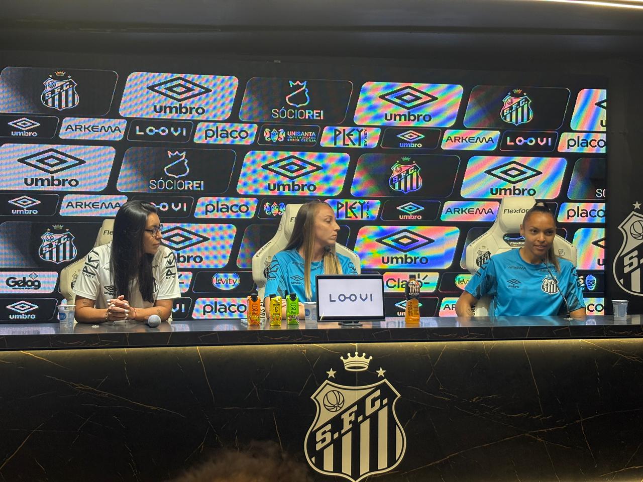 Santos apresentou os primeiros reforços para temporada (Foto: Reprodução)