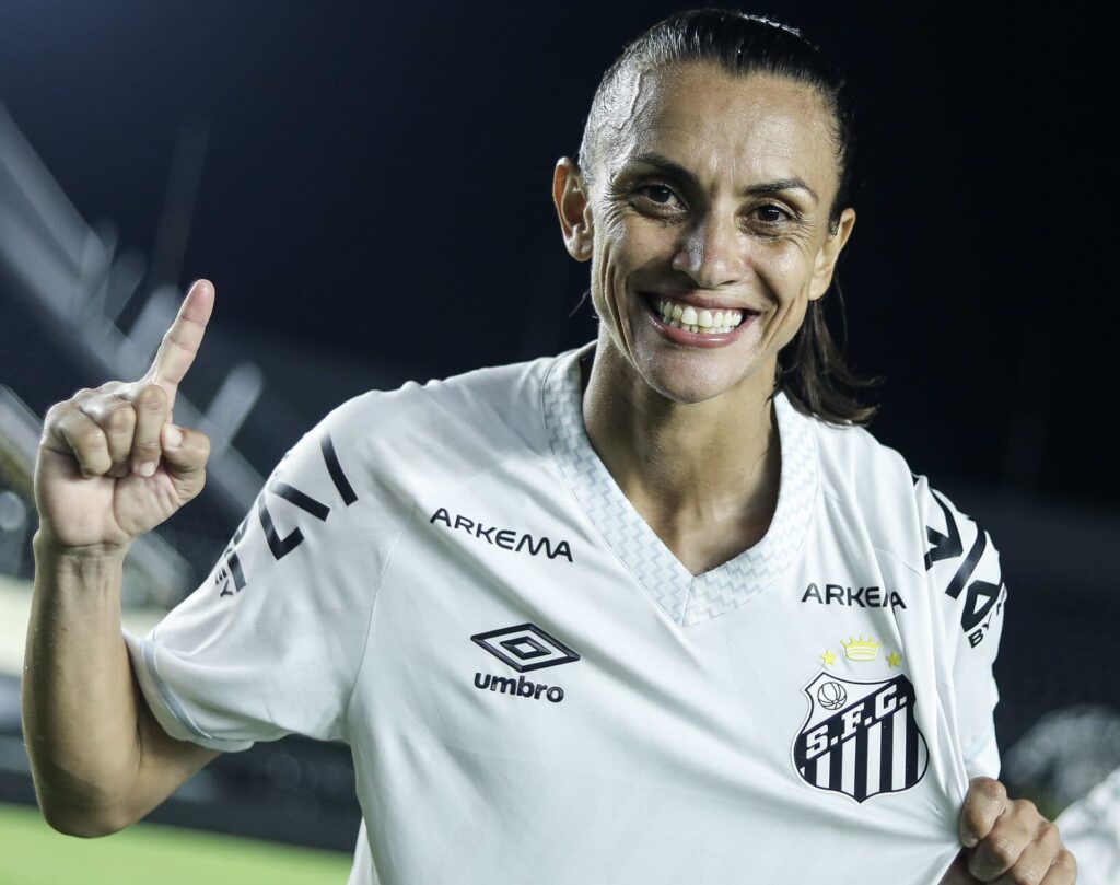 Ana Alice marcou o segundo gol do Santos no jogo (Foto: Reinaldo Campos/ Santos F.C.)