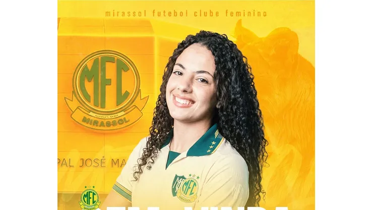 Ágatha, ex-Santos, acertou com o Mirassol. (Foto: Reprodução/ Mirassol)