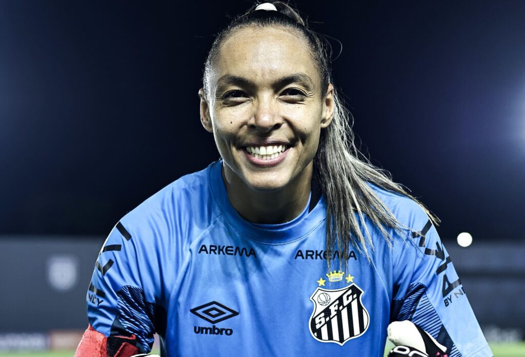 Taty Amaro, goleira do Santos (Foto: Reinaldo Campos/ Santos FC)
