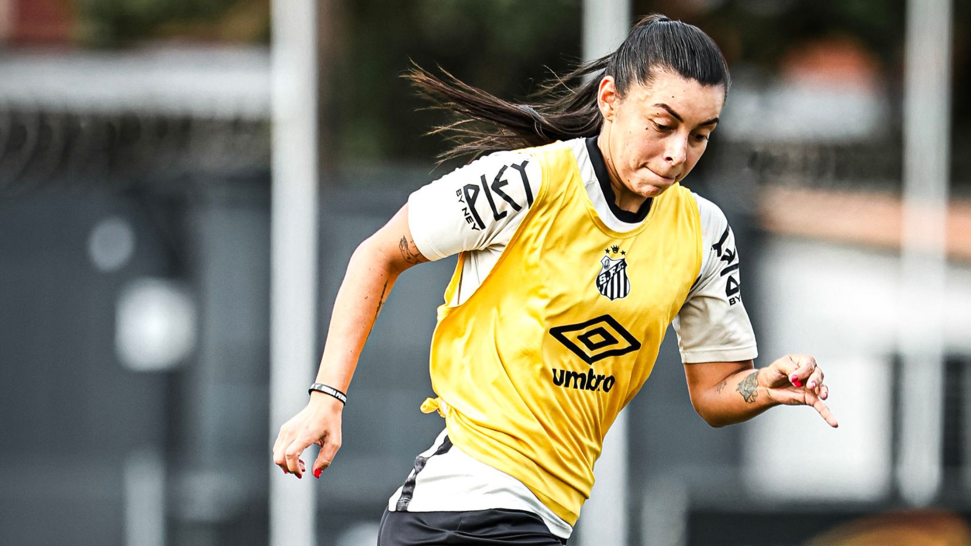 Yoreli sofreu lesão no tornozelo (Foto: Reinaldo Campos/Santos FC)