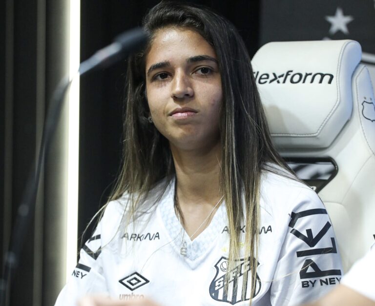 Eudimilla disputou 15 partidas pelo Santos e foi negociada com o Pachuca, do México (Foto: Reinaldo Campos/ Santos F.C)