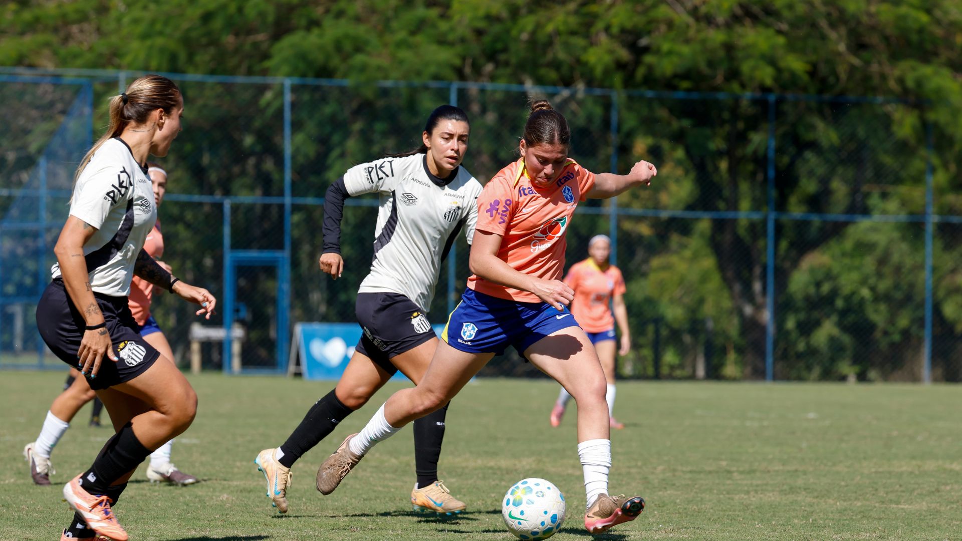 Santos vence jogo-treino contra a Seleção Sub-17. (Foto: Luciana Vermell / CBF)