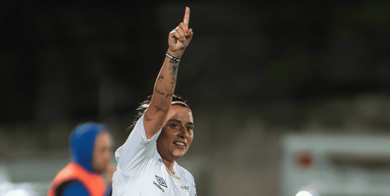 Após 10 jogos fora, Rafa Andrade retorna com gol na vitória do Santos (Foto: Anderson Romão / Ag. Paulistão)