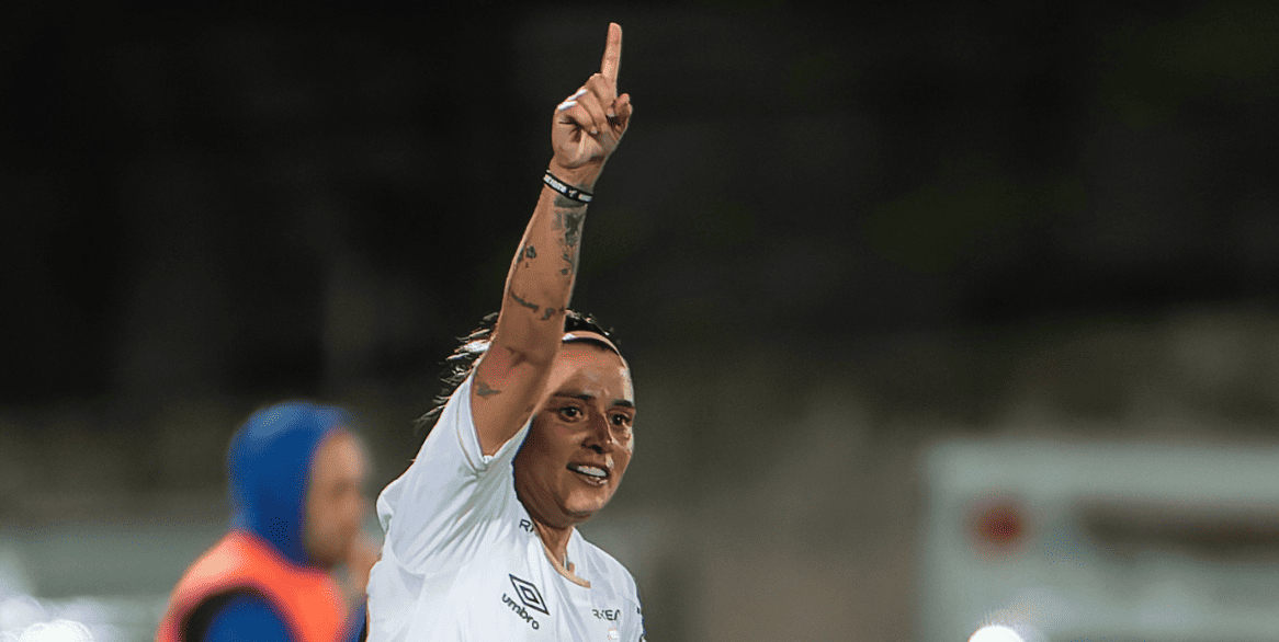 Após 10 jogos fora, Rafa Andrade retorna com gol na vitória do Santos (Foto: Anderson Romão / Ag. Paulistão)