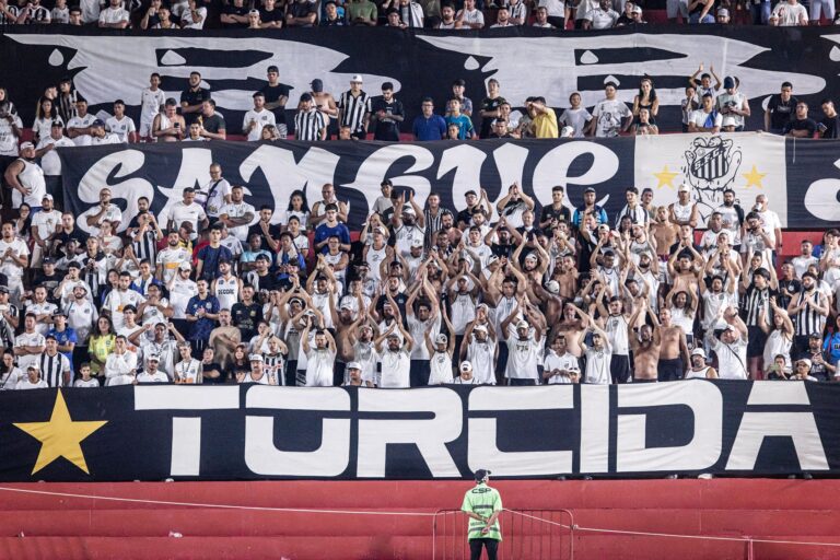 Torcida do Santos no Estádio Barradão, em Salvador (Foto: Raul Baretta/ Santos FC)