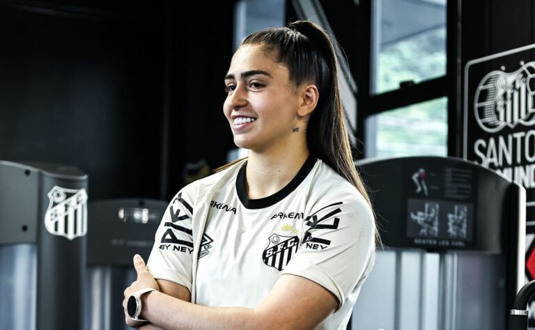 Gabriela Leveque se despediu do Santos após a rescisão de contrato com o clube (Reinaldo Campos/Santos FC)