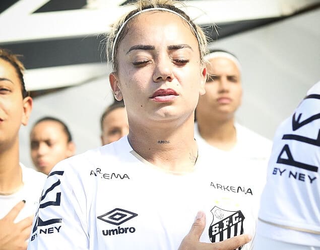 Thaisinha sofreu nova lesão muscular no Santos (Foto: Reinaldo Campos/Santos FC)