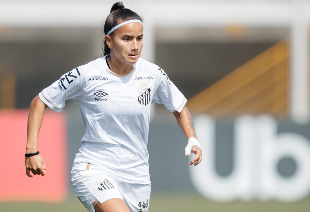 Ana Barboza voltou a atuar pelo Santos. (Foto: Reinaldo Campos/Santos FC)