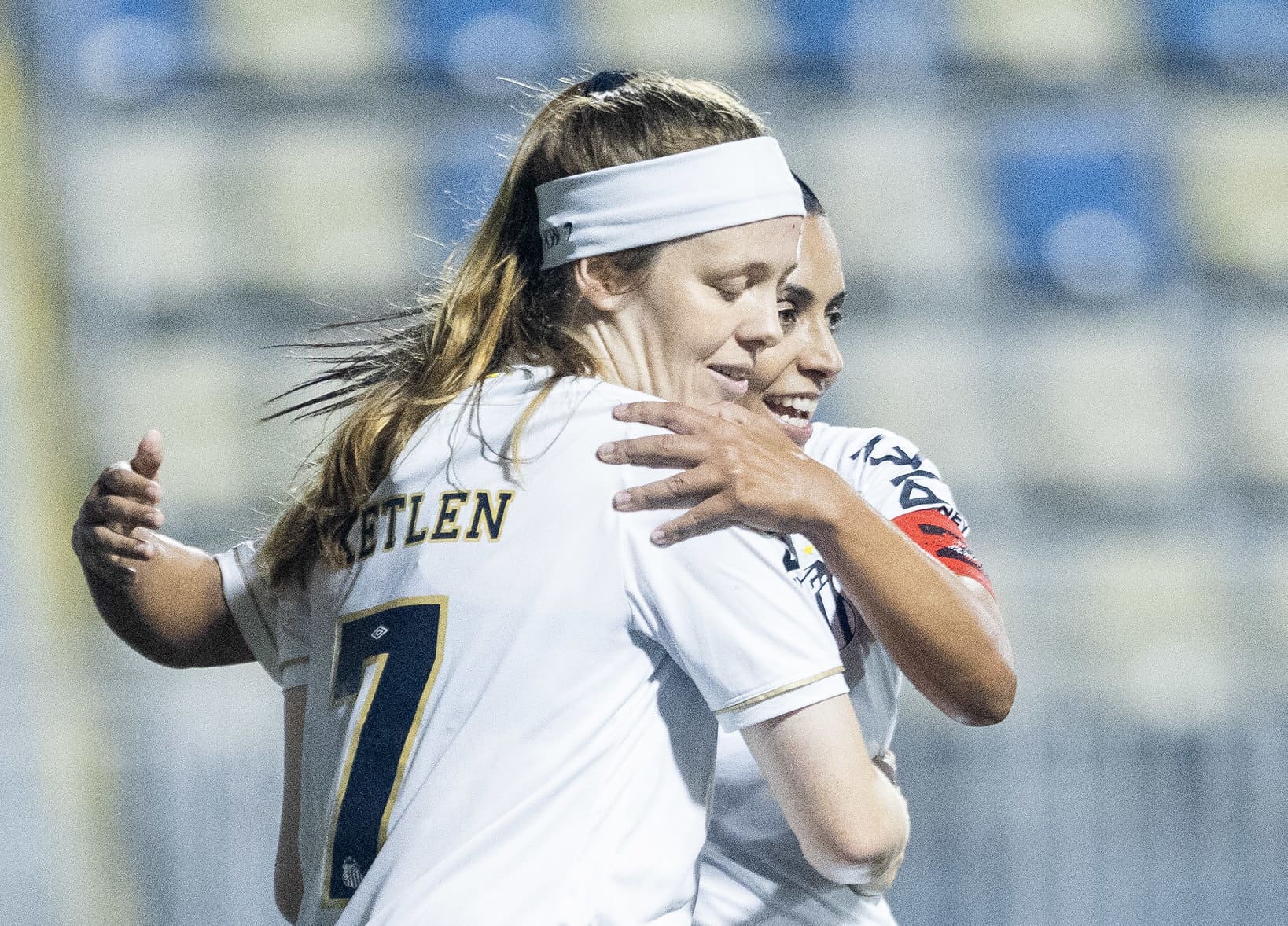 Ketlen marcou o gol da vitória do Santos sobre o Mirassol pelo Paulistão F (Foto: Reinaldo Campos/Santos FC)