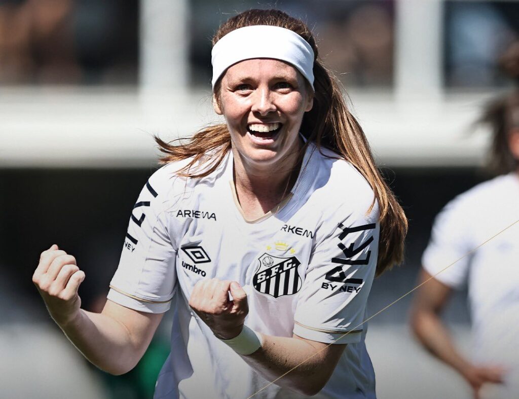 Com gol de Ketlen, Santos goleia Juventude no Brasileirão Feminino. (Foto: Reinaldo Campos/Santos FC)