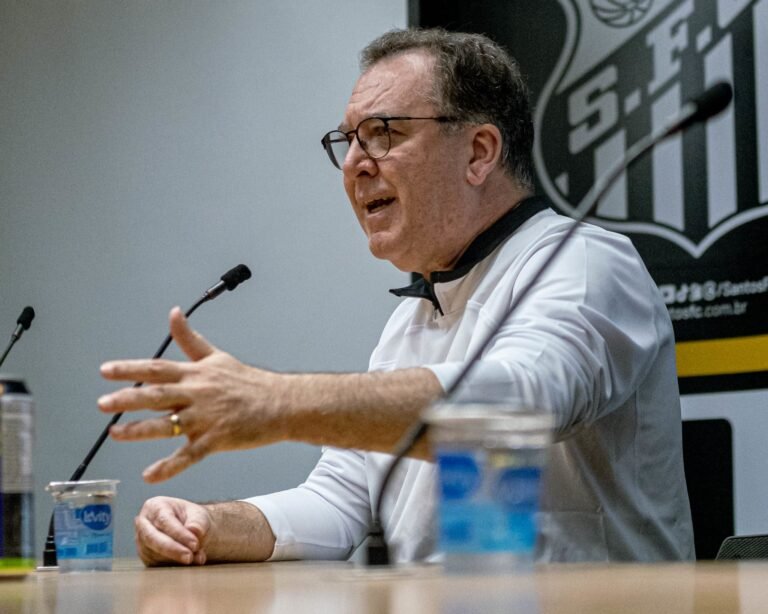 Marcelo Teixeira, presidente do Santos (Foto: Guilherme Gregui/ Santos FC)