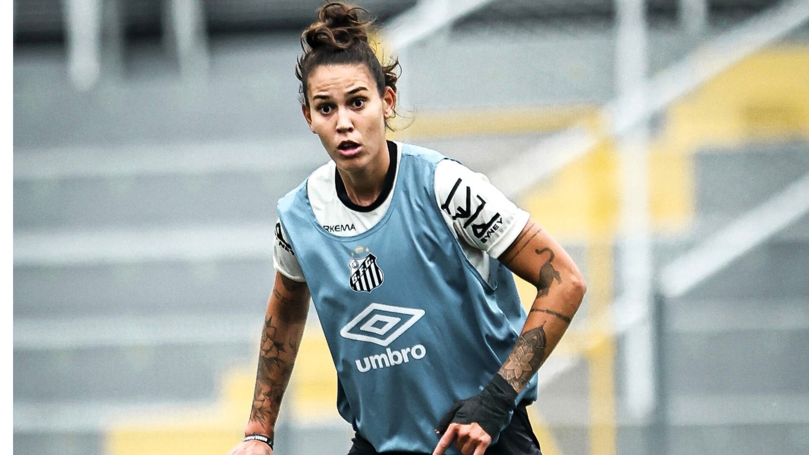 Isa Cardoso teve seu contrato renovado. (Foto: Reinaldo Campos/Santos FC)