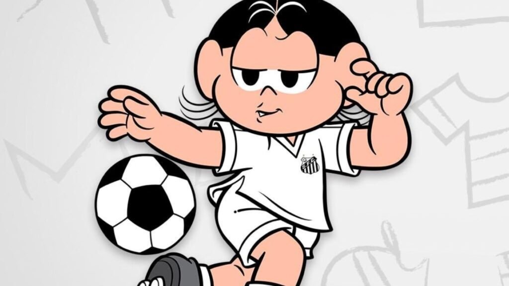 Magali ganha coleção especial do Santos. (Foto: Reprodução/Santos FC)