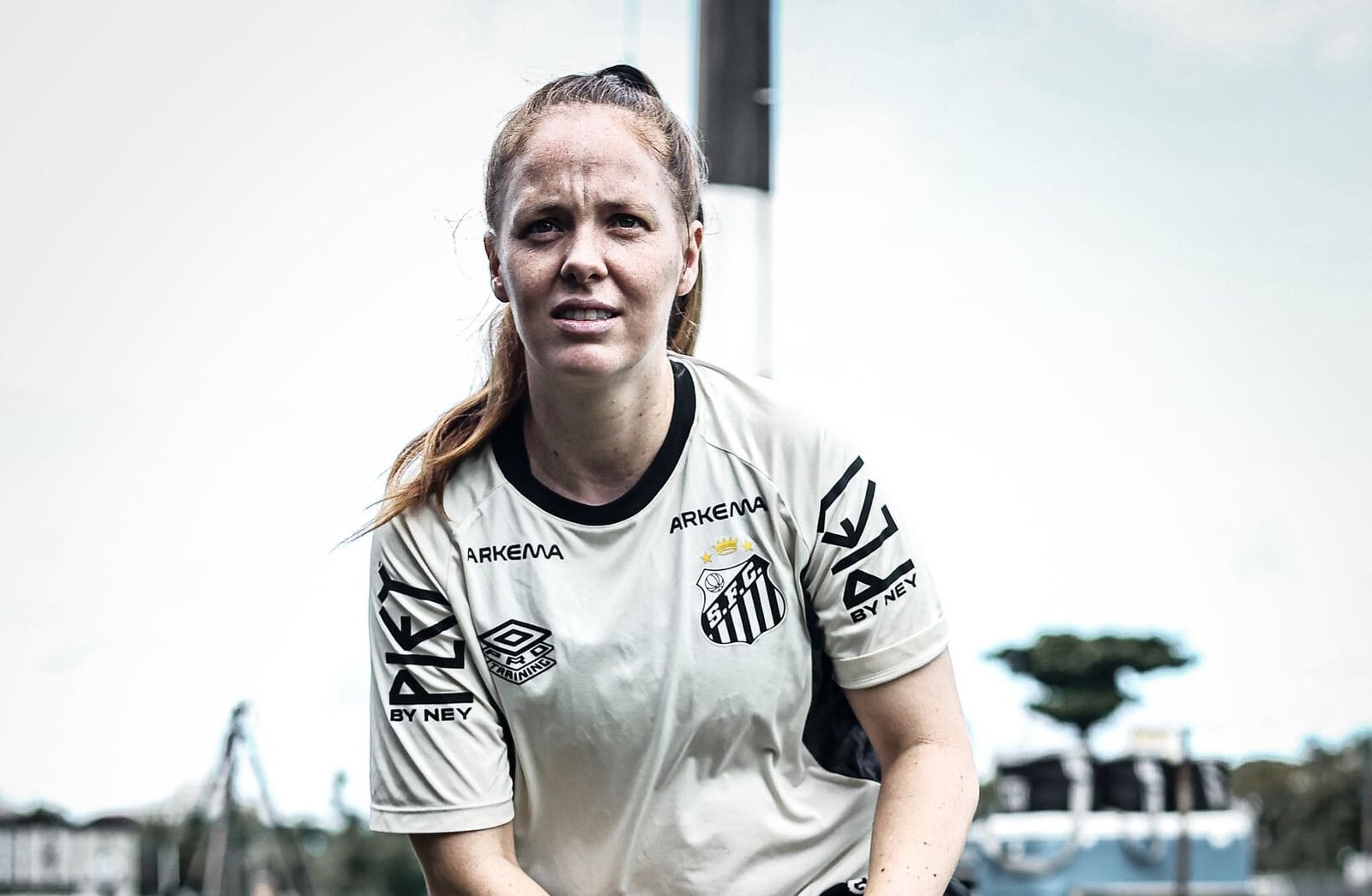 Ketlen foi preservada pelo Santos em amistoso internacional por controle de carga (Foto: Reinaldo Campos/Santos FC)